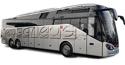 58-seater bus rental with driver